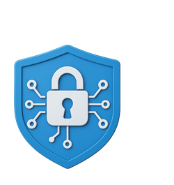 Shield icon representing security